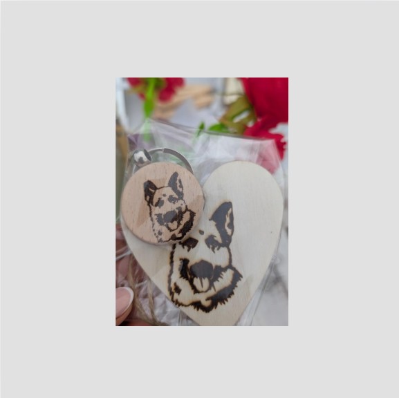 Another detailed dog engraving