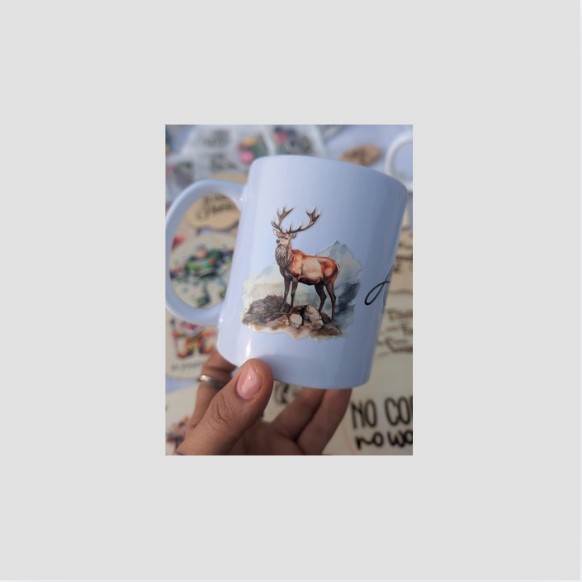 Another engraved wooden mug