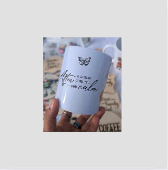 Wooden mug with engraving